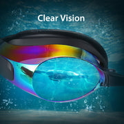 Adjustable Anti-fog UV Protection No Leaking Eye Protect Swimming Goggle Mirror Coated Lens Swim Goggles Glasses