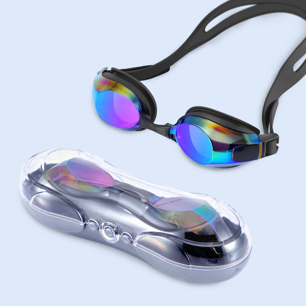 Adjustable Anti-fog UV Protection No Leaking Eye Protect Swimming Goggle Mirror Coated Lens Swim Goggles Glasses